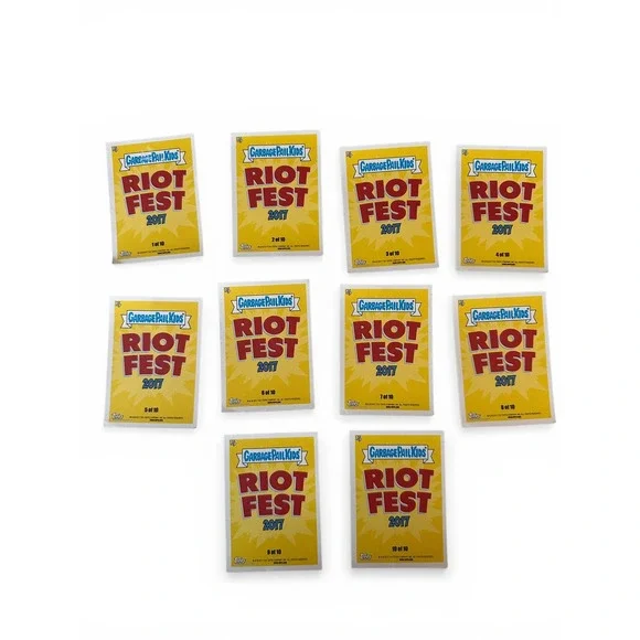 Topps Garbage Pail Kids Sticker Card Lot 10pc Multicolor Good Music Parody - Picture 12 of 12